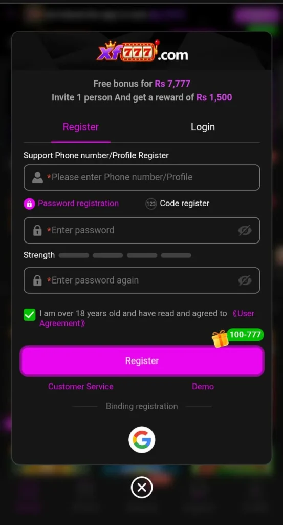 Register Process